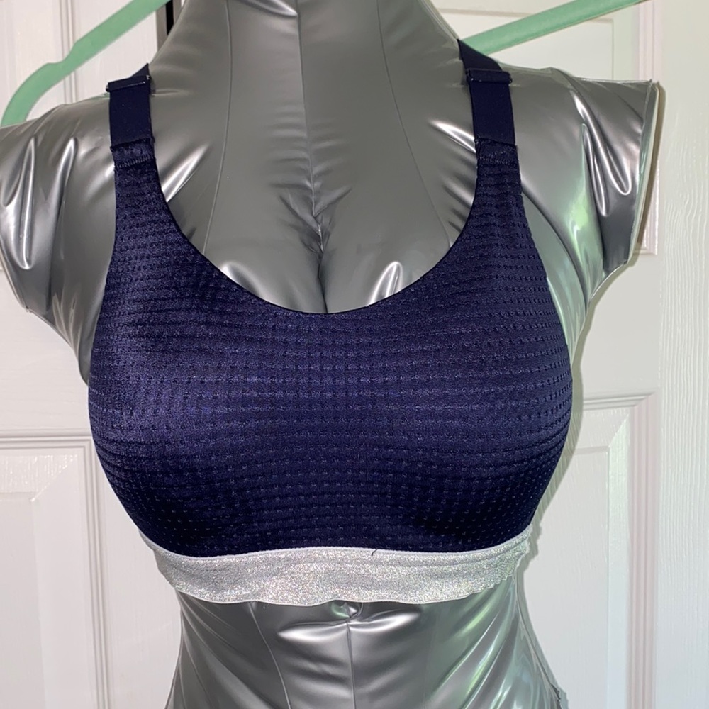 Victoria’s Secret Navy & Silver Sports Bra